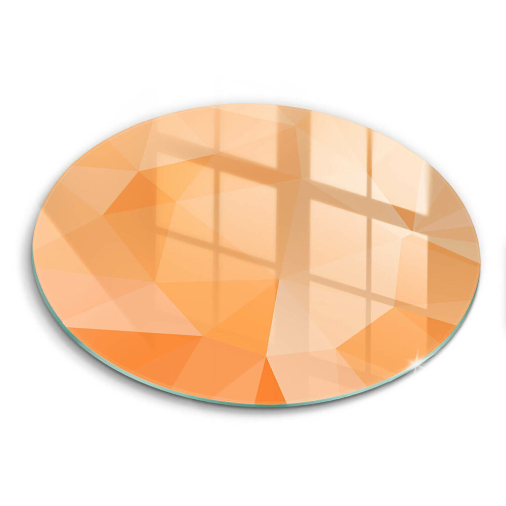 Üveg vágódeszka fényképpel kerek Geometrikus háttér