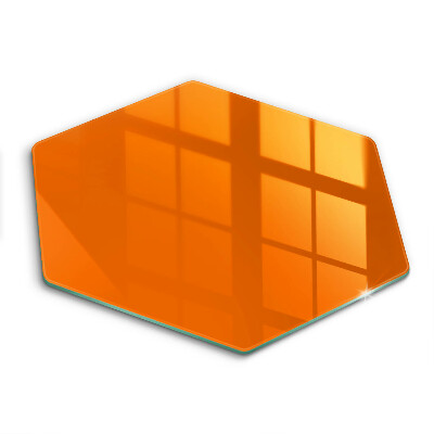 Üveg vágódeszka fényképpel hatszögletű Narancssárga szín