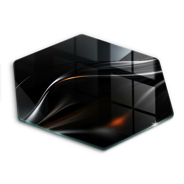 Üveg vágódeszka fényképpel hatszögletű Absztrakt 3D design