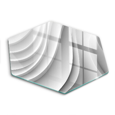 Üveg vágódeszka fényképpel hatszögletű Geometrikus vonalak