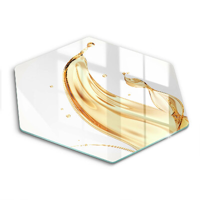 Üveg vágódeszka fényképpel hatszögletű Olívaolaj