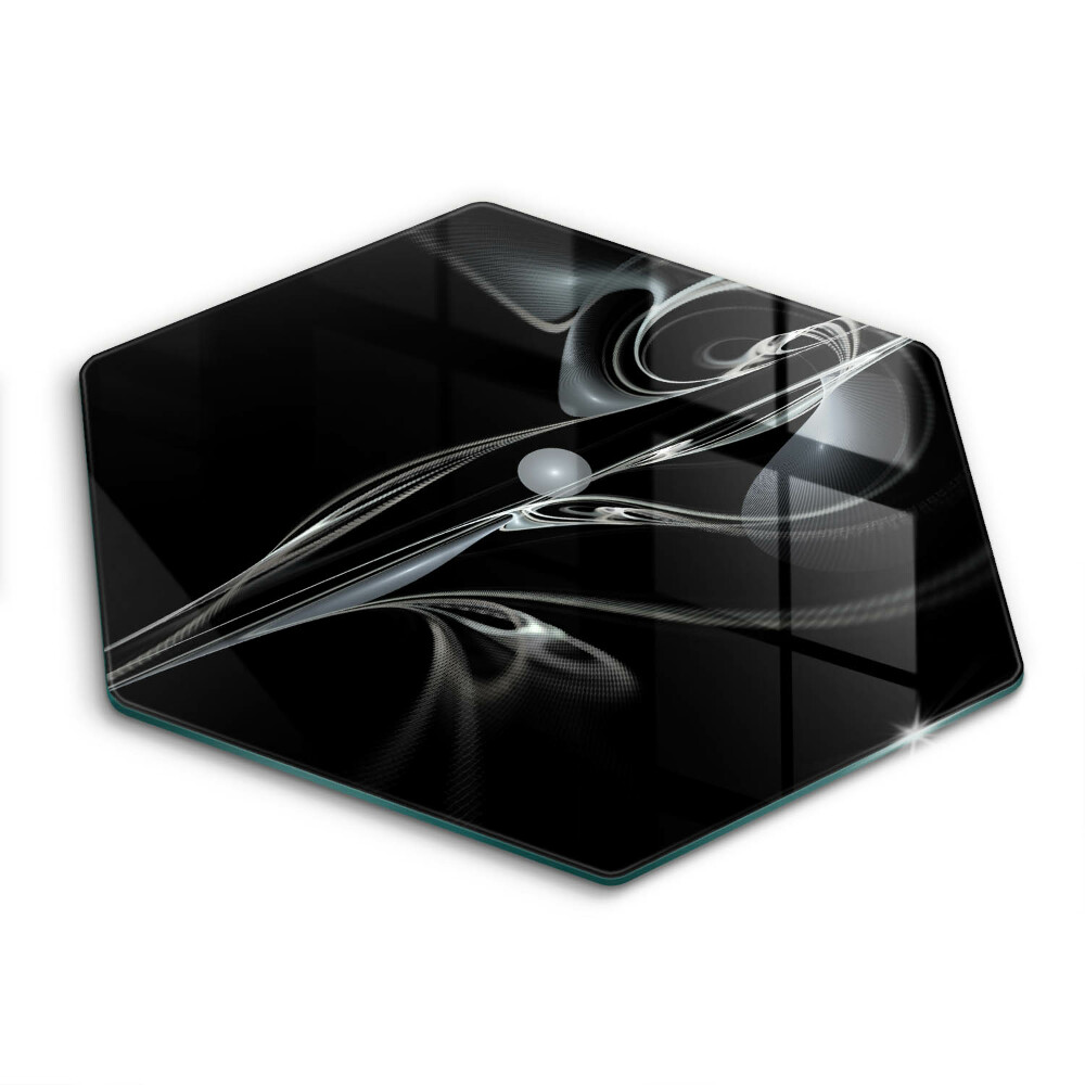 Üveg vágódeszka fényképpel hatszögletű Modern absztrakció
