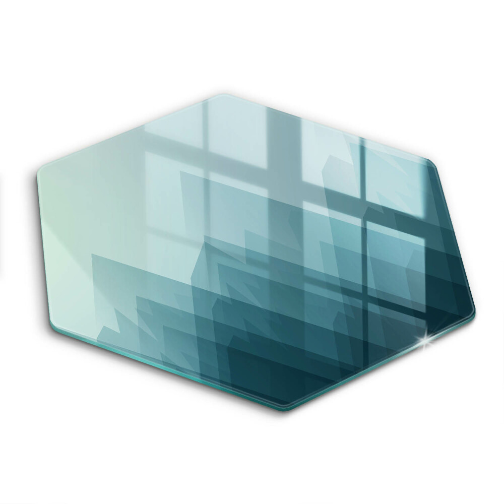 Üveg vágódeszka hatszögletű Absztrakt hegyek