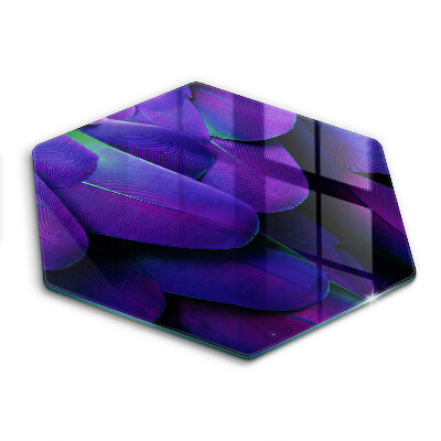 Üveg vágódeszka fényképpel hatszögletű Neon tollak