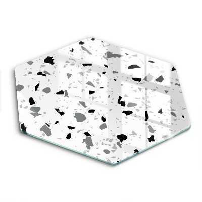 Edzett üveg vágódeszka hatszögletű Dekoratív kőedény kő