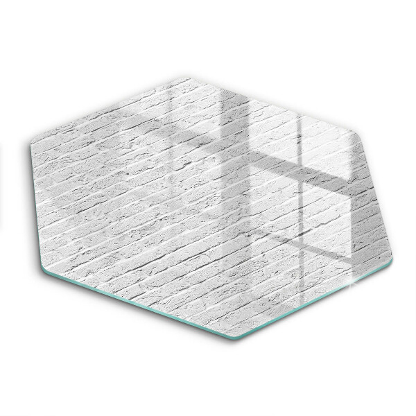 Üveg vágódeszka fényképpel hatszögletű Téglafal