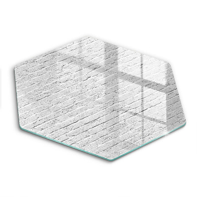 Üveg vágódeszka fényképpel hatszögletű Téglafal