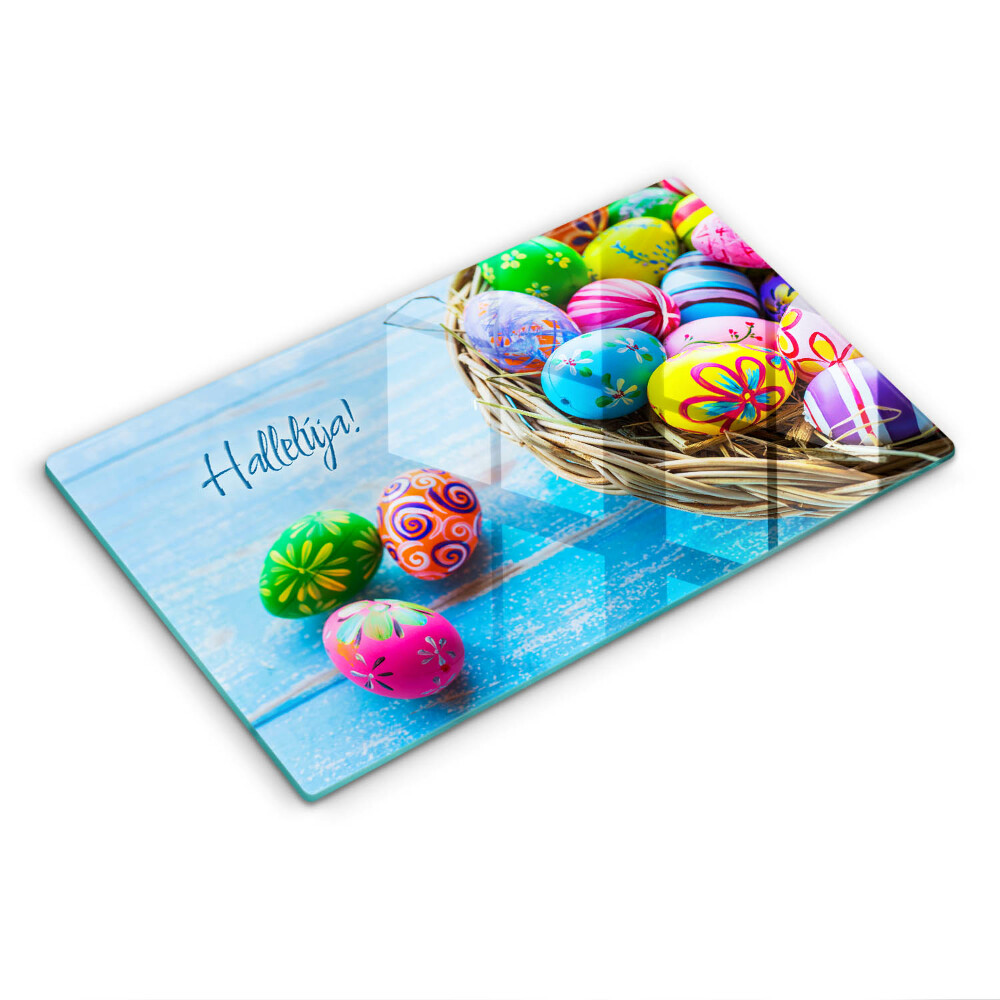 Üveg vágódeszka Húsvéti Alleluja!