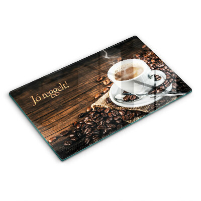 Üveg vágódeszka Jó reggelt!