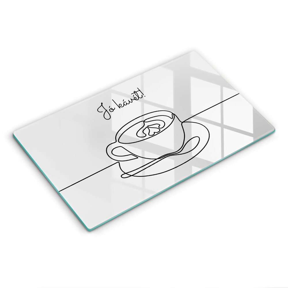 Üveg vágódeszka Kávé, Jó étvágyat a kávéhoz!