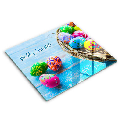 Üveg vágódeszka Boldog Húsvétot!