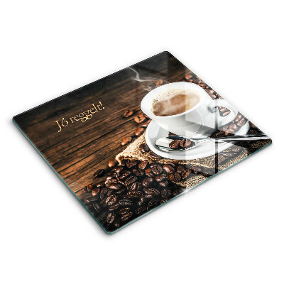 Üveg vágódeszka Jó reggelt!