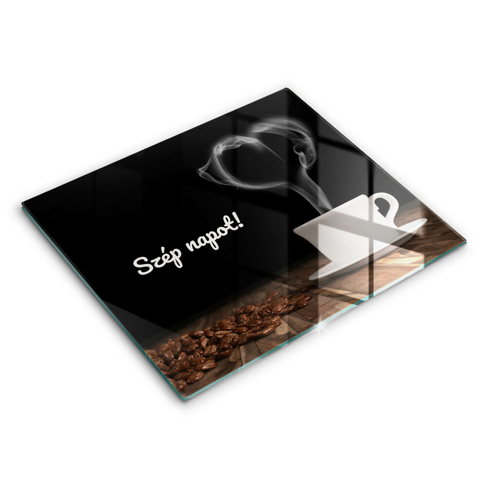 Üveg vágódeszka Kellemes napot!