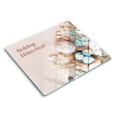 Üveg vágódeszka Boldog Húsvétot!