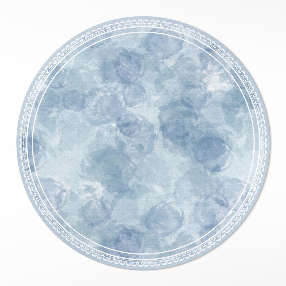 Kerek műanyag szőnyeg Akvarell foltok absztrakt