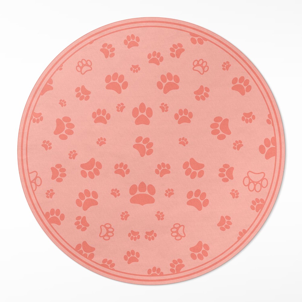 Kerek pvc szőnyeg Kis mezei virágok