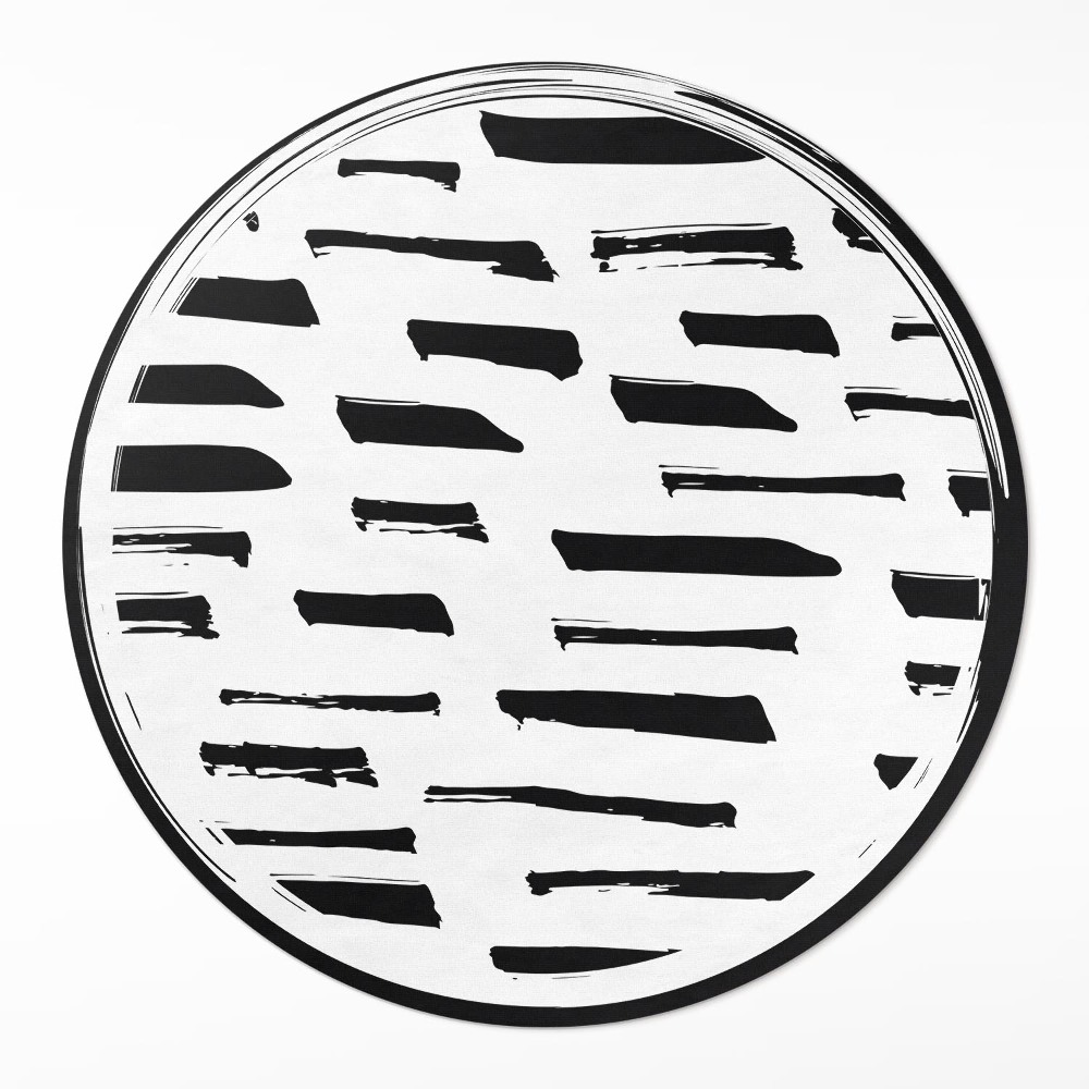 Kerek műanyag szőnyeg Minimalista modern absztrakció