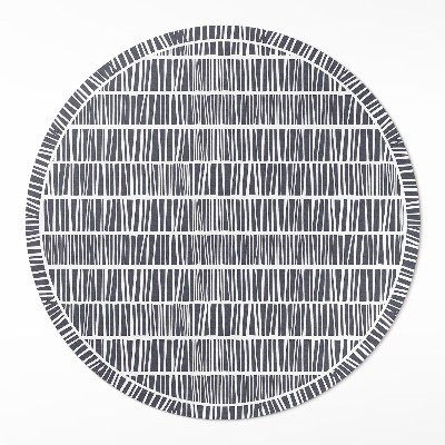Kerek műanyag szőnyeg Absztrakt vonalminta finom vonalak