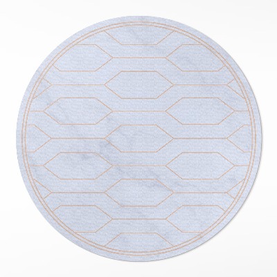 Kerek pvc szőnyeg Vonalminta márványon