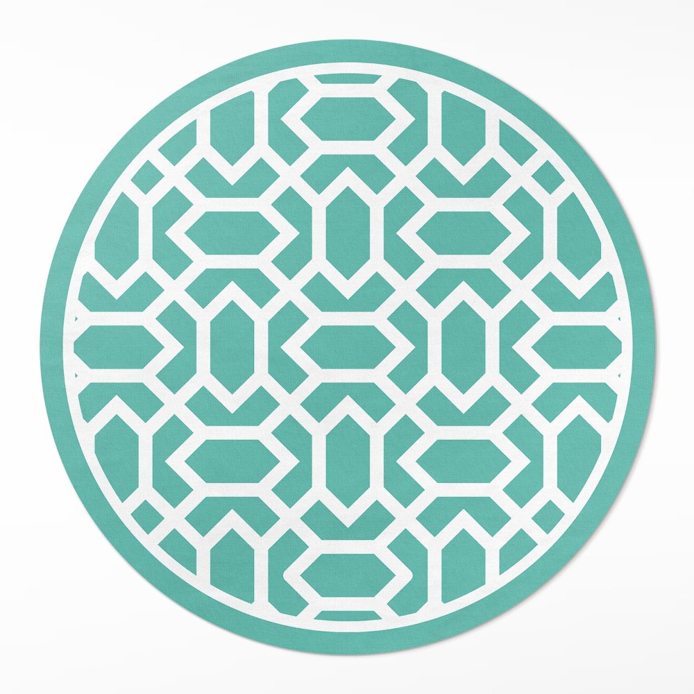 Kerek pvc szőnyeg Mozaik szabálytalan csempékből