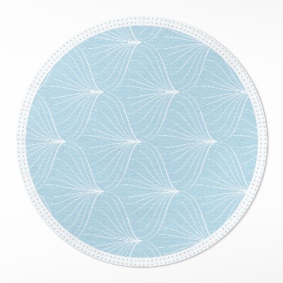 Kerek vinil szőnyeg Finom szabályos minta