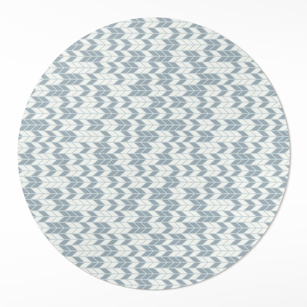 Kerek műanyag szőnyeg Boho indián nyilak mintája