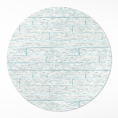 Kerek pvc szőnyeg Világos fa padlólapok