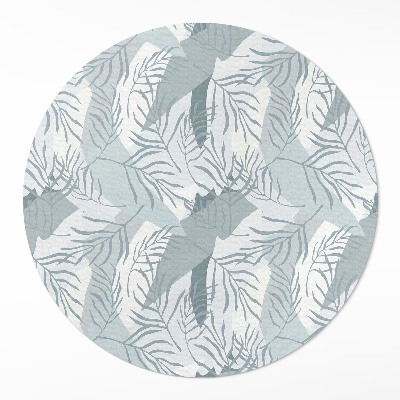 Kerek pvc szőnyeg Finom gallyak világos háttéren