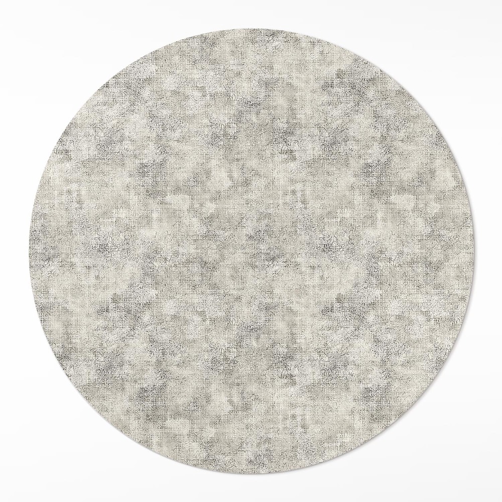 Kerek műanyag szőnyeg Imitált szövet foltos háttér