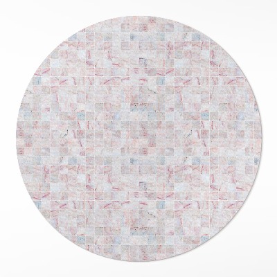 Kerek vinil szőnyeg Finom kő mozaik csempe