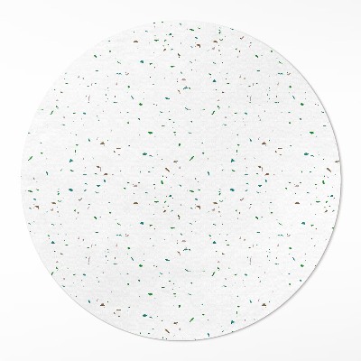 Kerek vinil szőnyeg Finom könnyű kőedény dekoratív kő