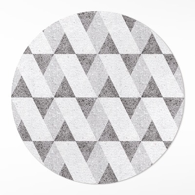 Kerek pvc szőnyeg Geometrikus kőburkolólapok