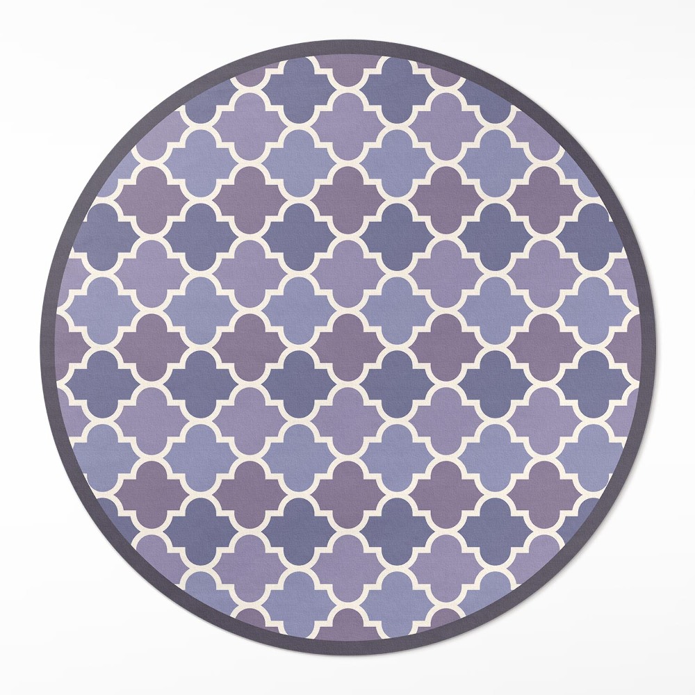 Kerek pvc szőnyeg Stílusos csempe elegáns mozaik