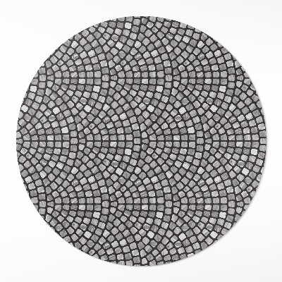 Kerek vinil szőnyeg Kő design finom mozaik