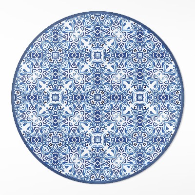 Kerek műanyag szőnyeg Portugál díszítő csempék