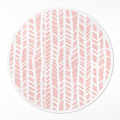 Kerek műanyag szőnyeg Indián minta pasztell boho