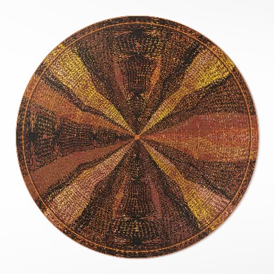 Kerek pvc szőnyeg utánzat szövet absztrakt minta