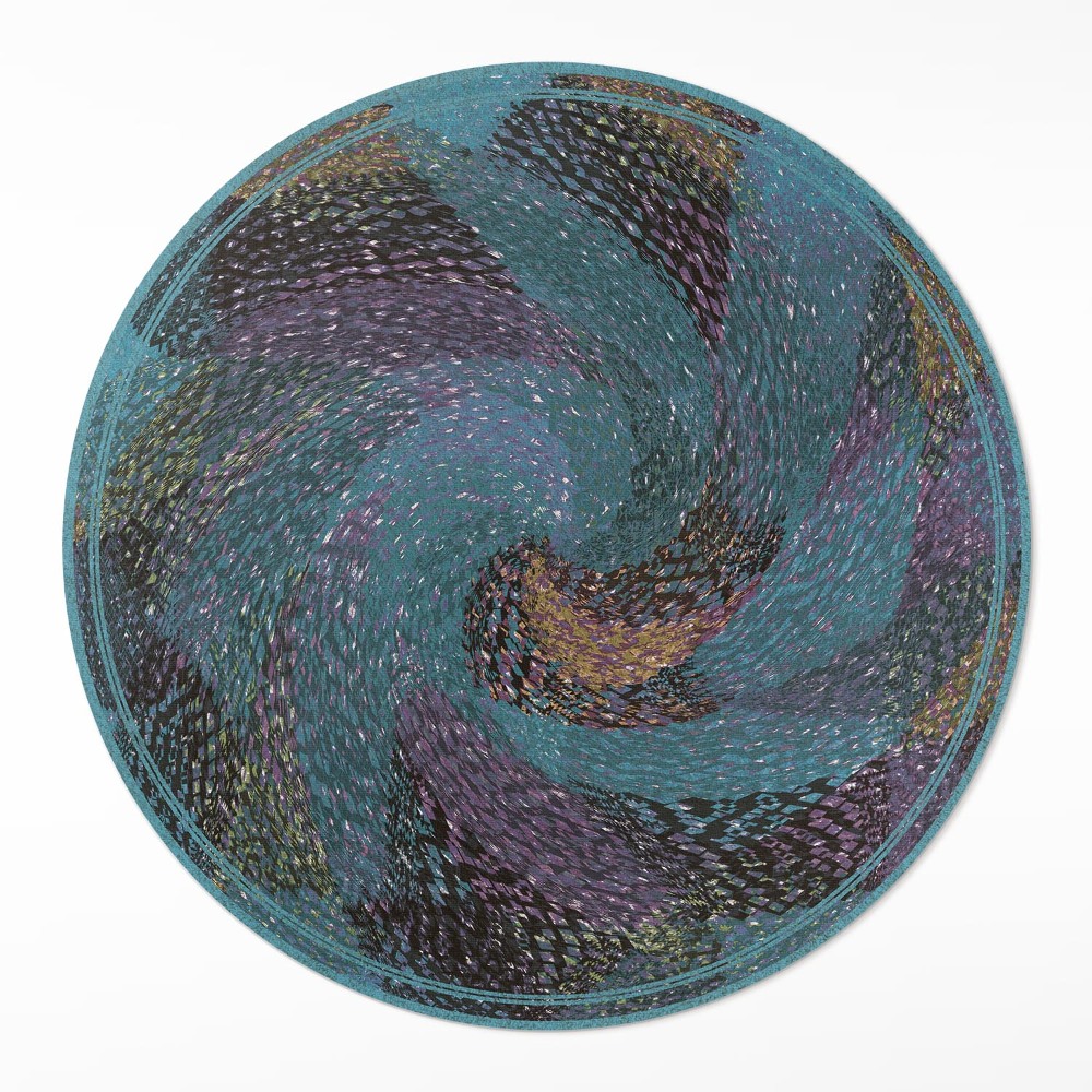 Kerek vinil szőnyeg Absztrakt folt kompozíció