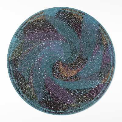 Kerek vinil szőnyeg Absztrakt folt kompozíció