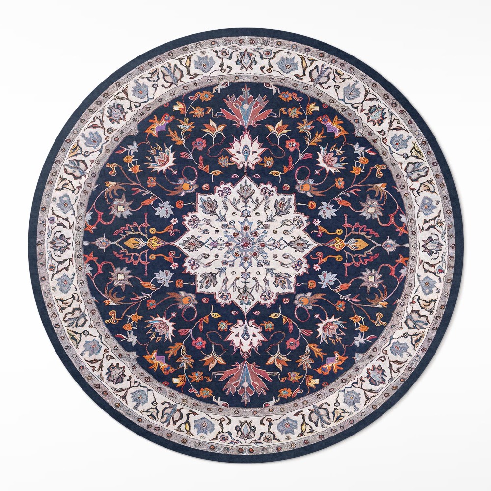 Kerek pvc szőnyeg Vintage dekoratív minta