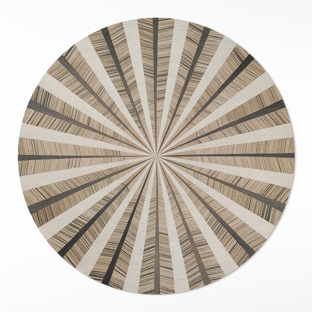 Kerek pvc szőnyeg Piaskowa geometria