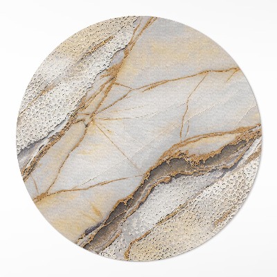 Kerek pvc szőnyeg Ciepło eleganckiego marmuru