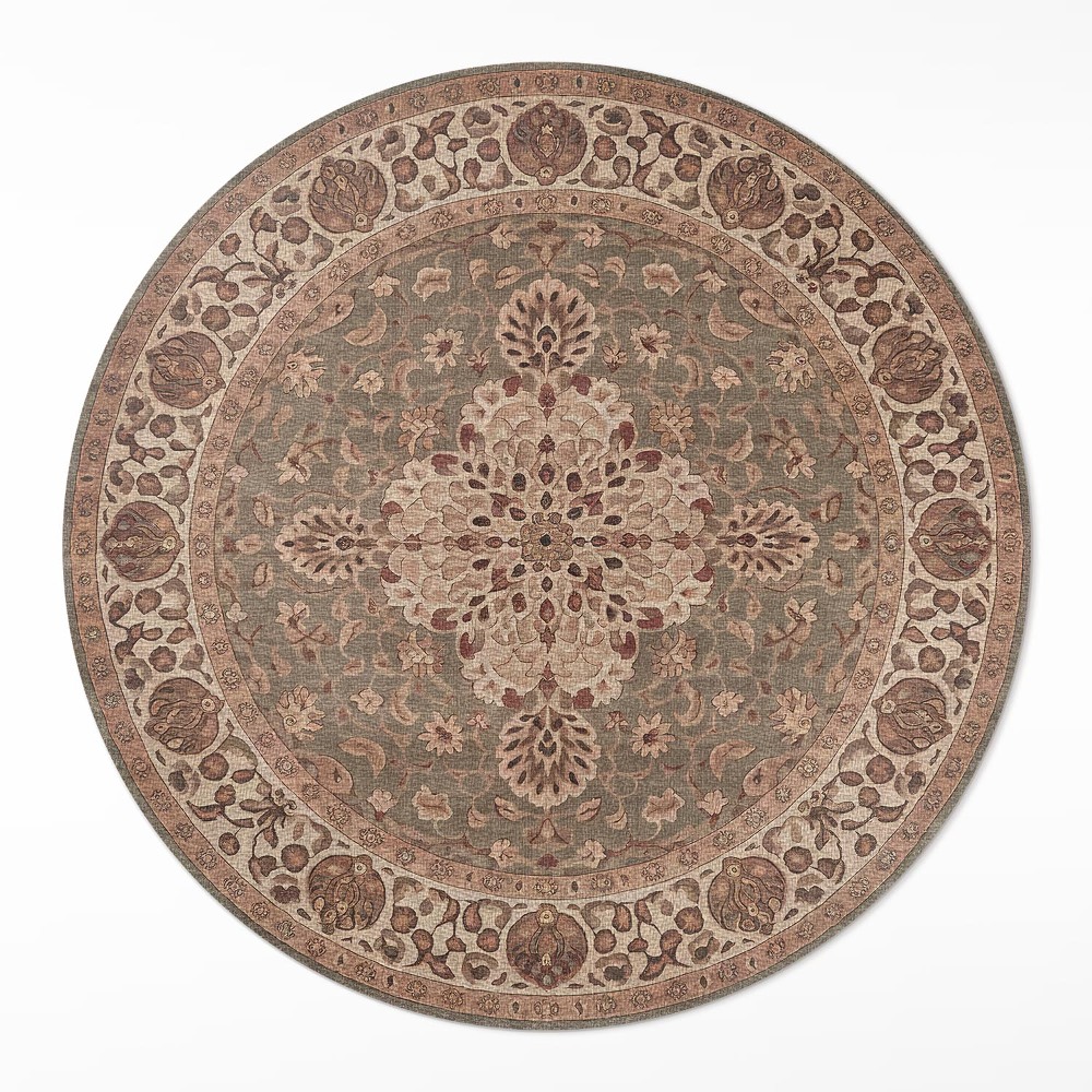 Kerek pvc szőnyeg Ornamenty inspirowane perską sztuką