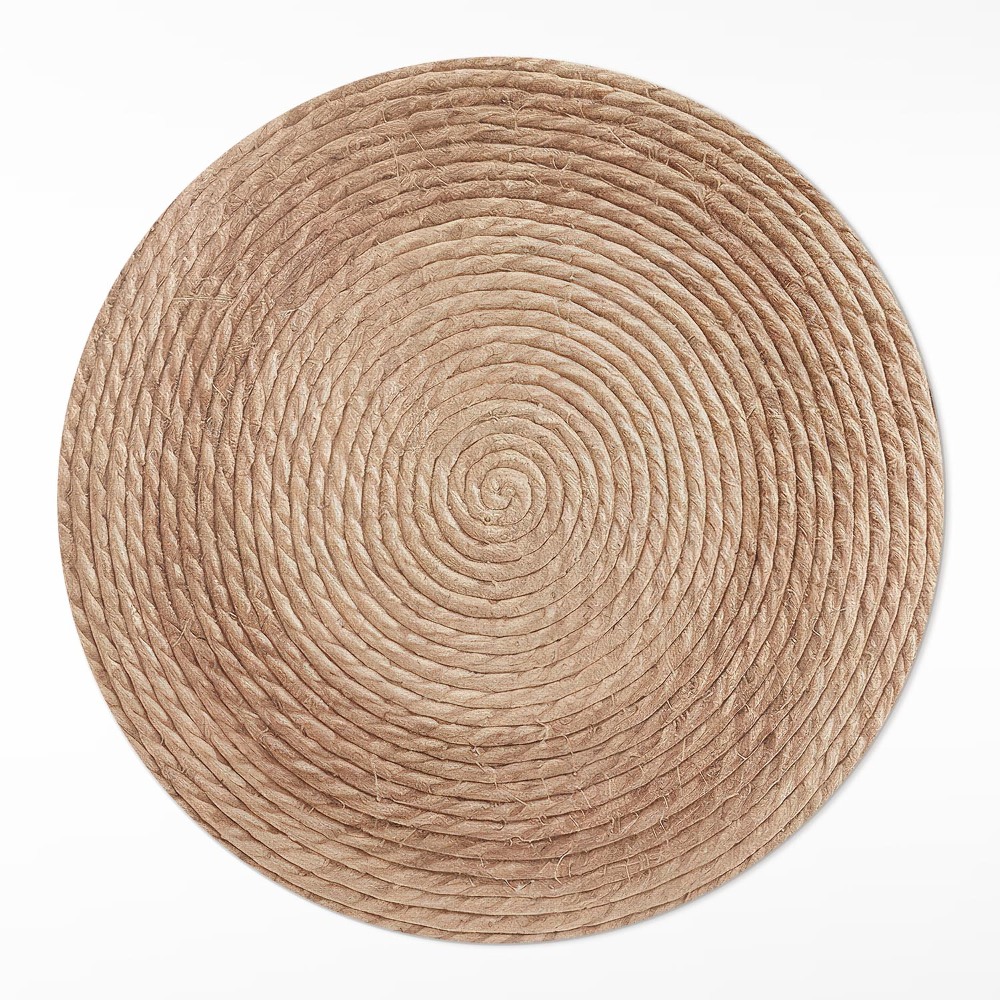 Kerek pvc szőnyeg Sznurkowe linie w stylu minimalistycznym