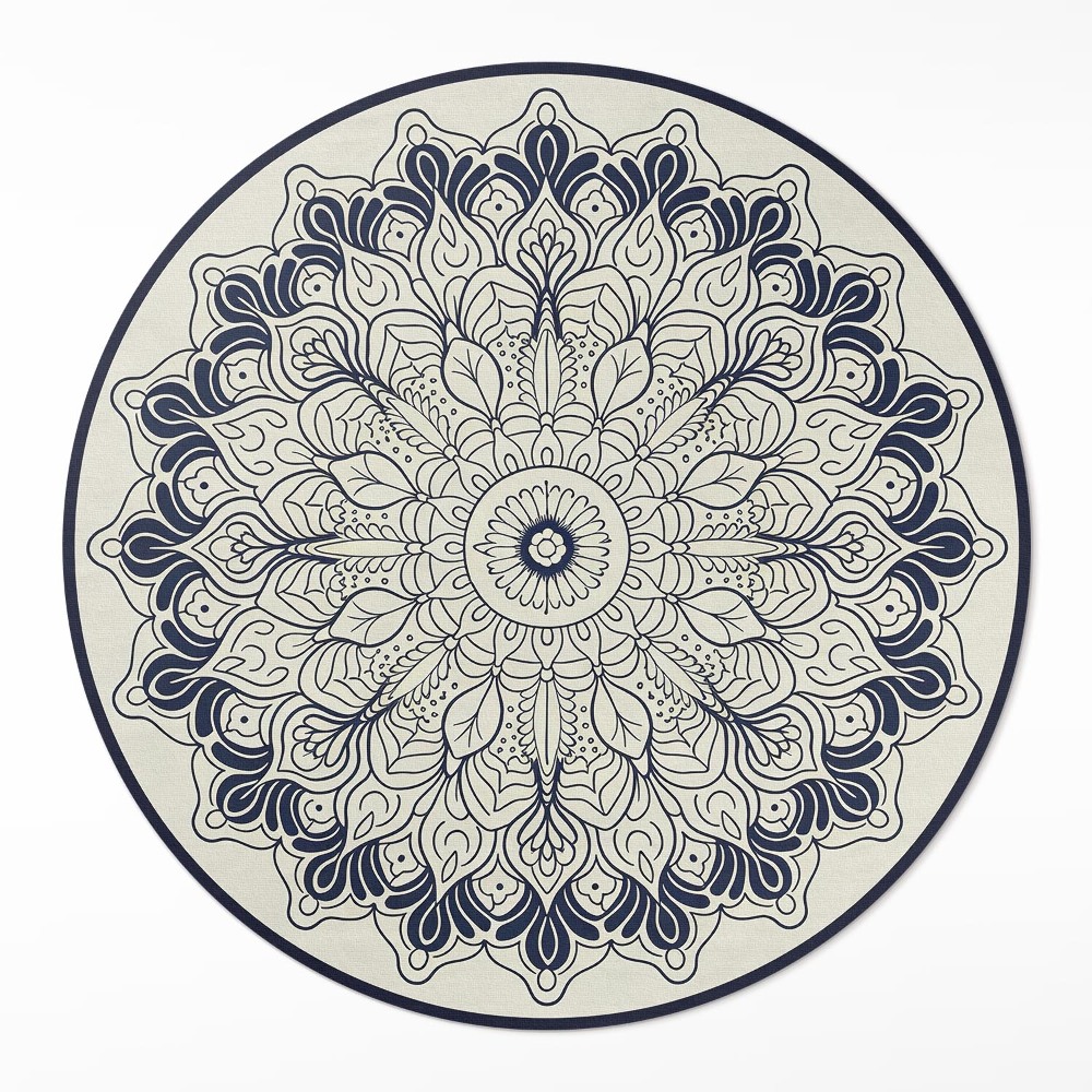 Kerek műanyag szőnyeg Harmonia mandali