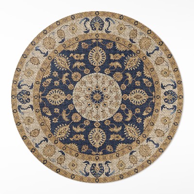 Kerek pvc szőnyeg Geometryczne mandale w duchu Azteków