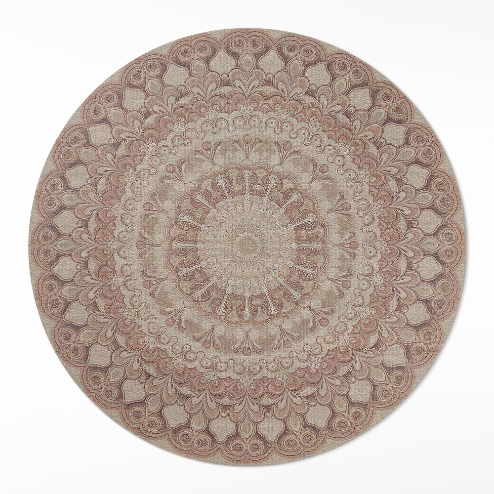 Kerek műanyag szőnyeg Geometryczna perfekcja