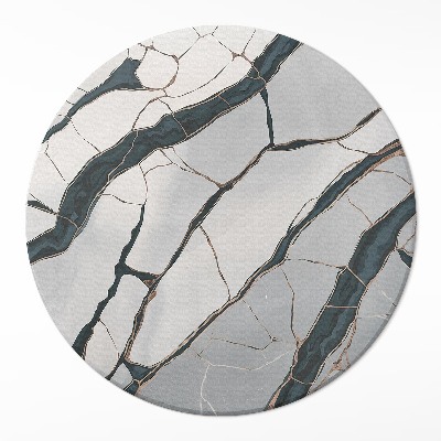 Kerek vinil szőnyeg Szara perfekcja kamienia
