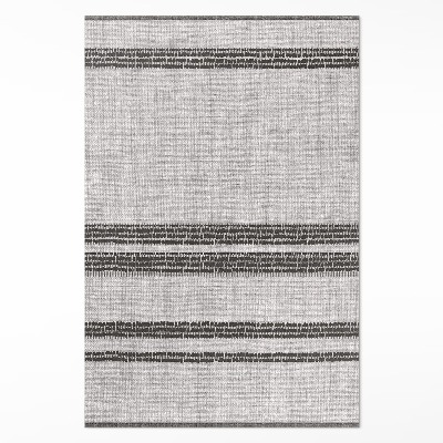 Pvc szőnyeg Szürke boho vonalak imitált szövetben