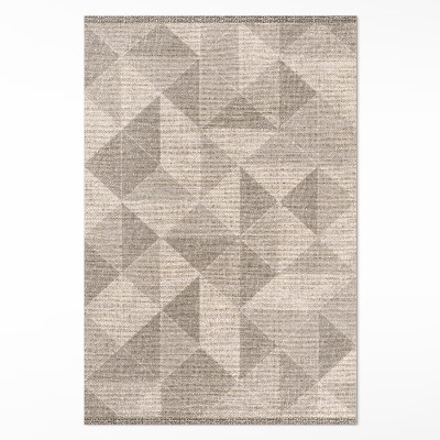 Pvc futószőnyeg Háromszögek és négyzetek textilutánzat